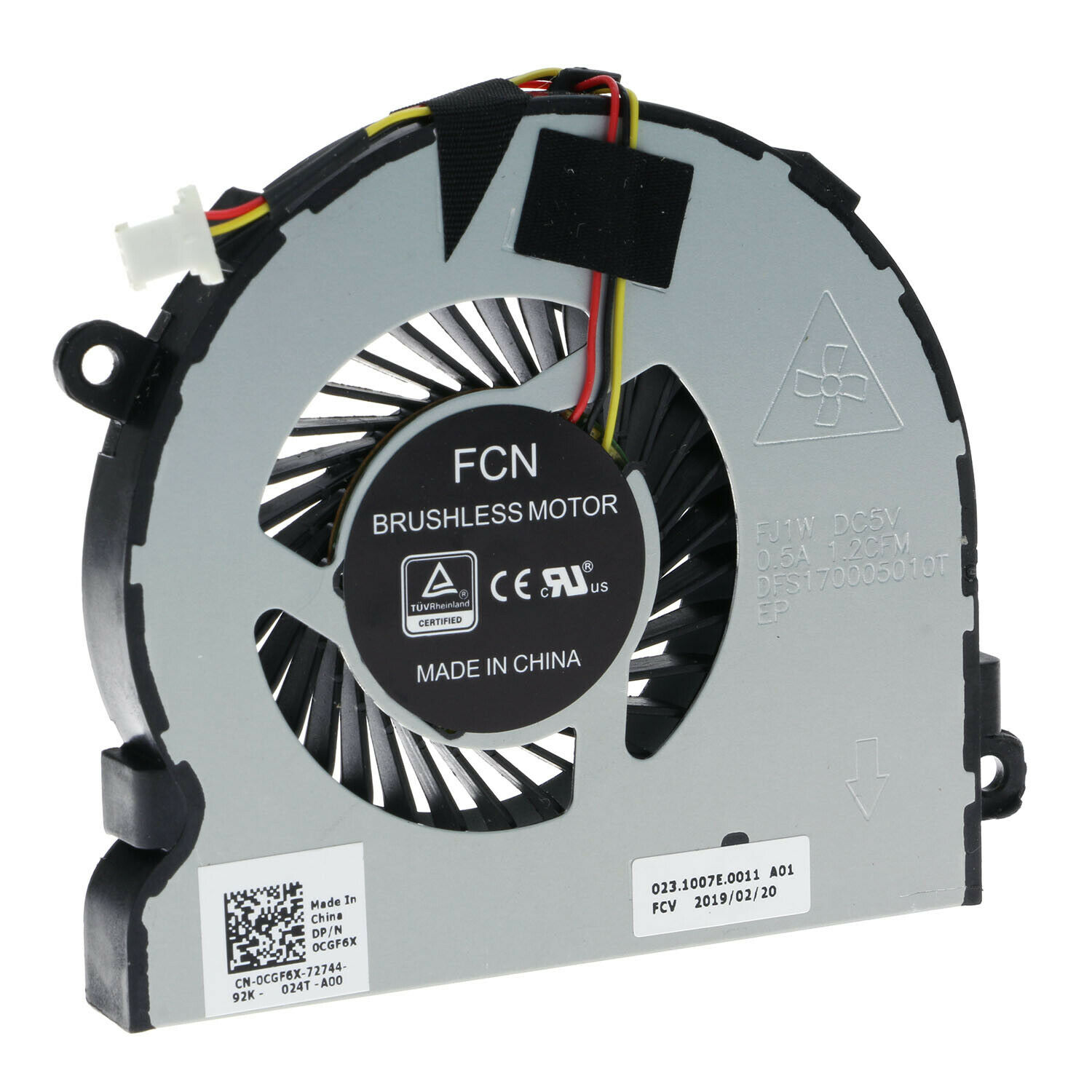 DELL INSPIRON 15 3565, 3567, 3568, P63F ,Laptop CPU Cooling Fan