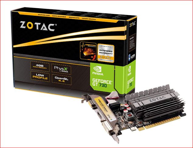 Zotac GeForce GT 730 4GB Zone Edition Graphics Card