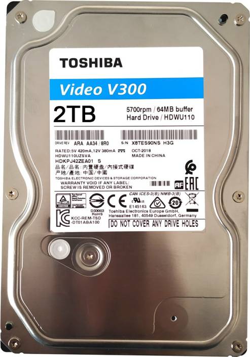Toshiba 2TB Internal AV Hard Disk