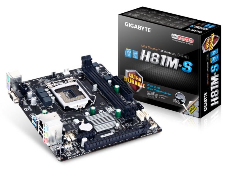 Gigabyte GA-H81M-S LGA 1150 Ultra Durable Motherboard