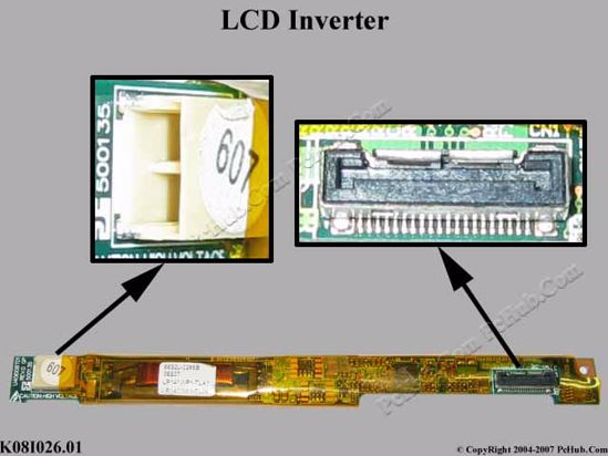 Dell Latitude D620, D630 D420, D640, Inspiron 1300 LCD Screen Inverter