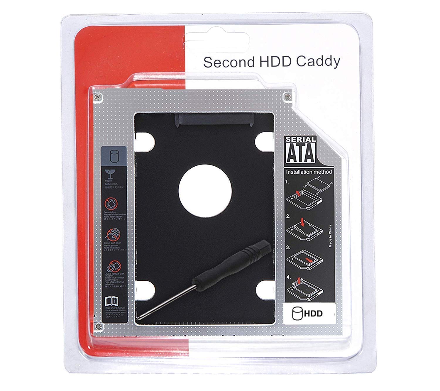 SATA 9.5mm Hard Disk External DVD Caddy