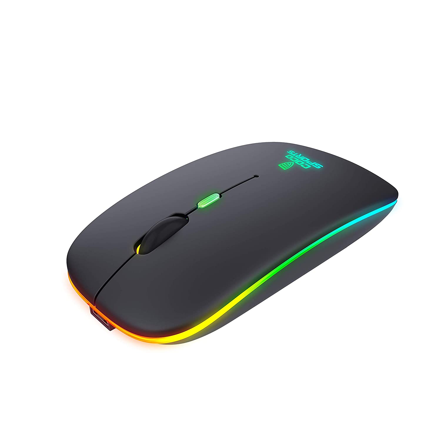 Wireless Mouse with RGB LED COCONUT STONE  Rechargeable