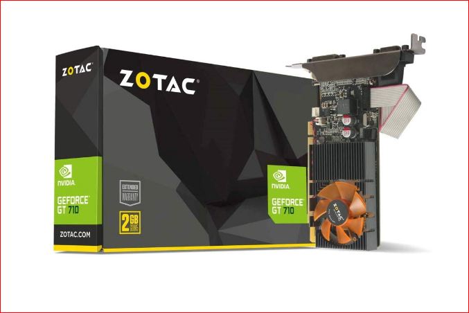 Zotac GT 710 2GB 64BIT DDR3 PCI-E Graphics Card