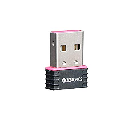 Zebronics -USB 150Mbps Wifi Mini Adapter receiver 2.0