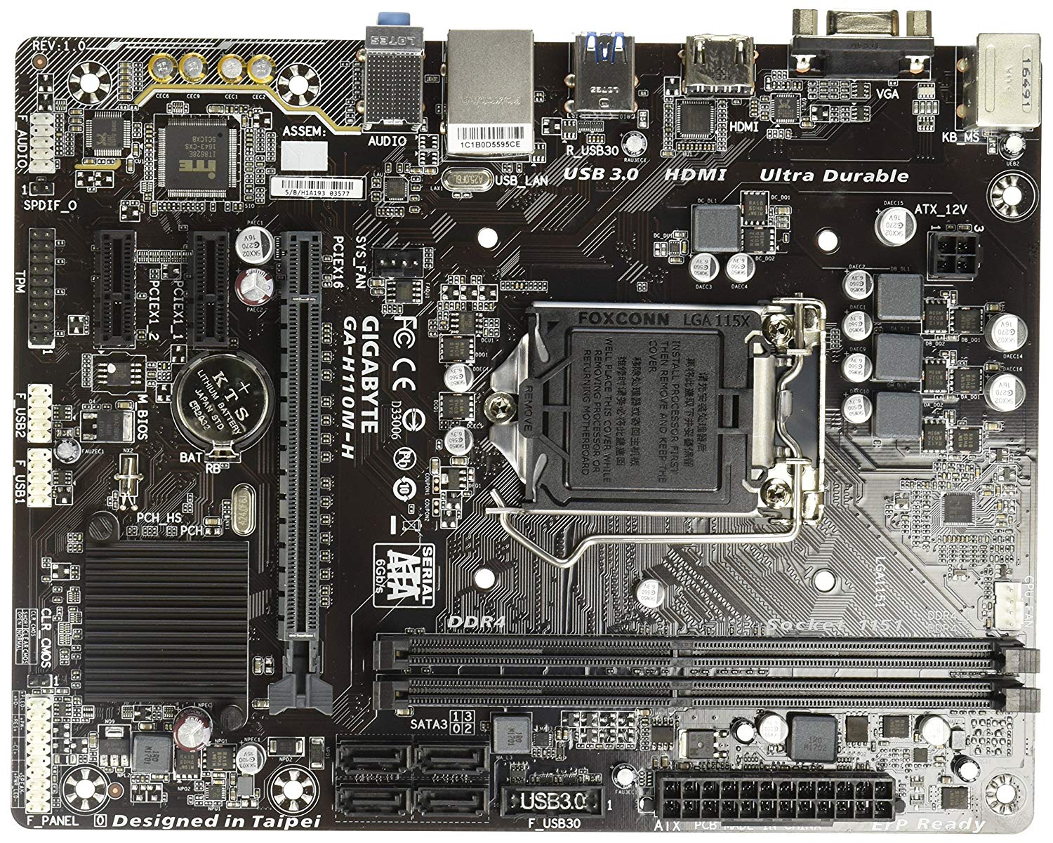 Gigabyte H110M-H Motherboard