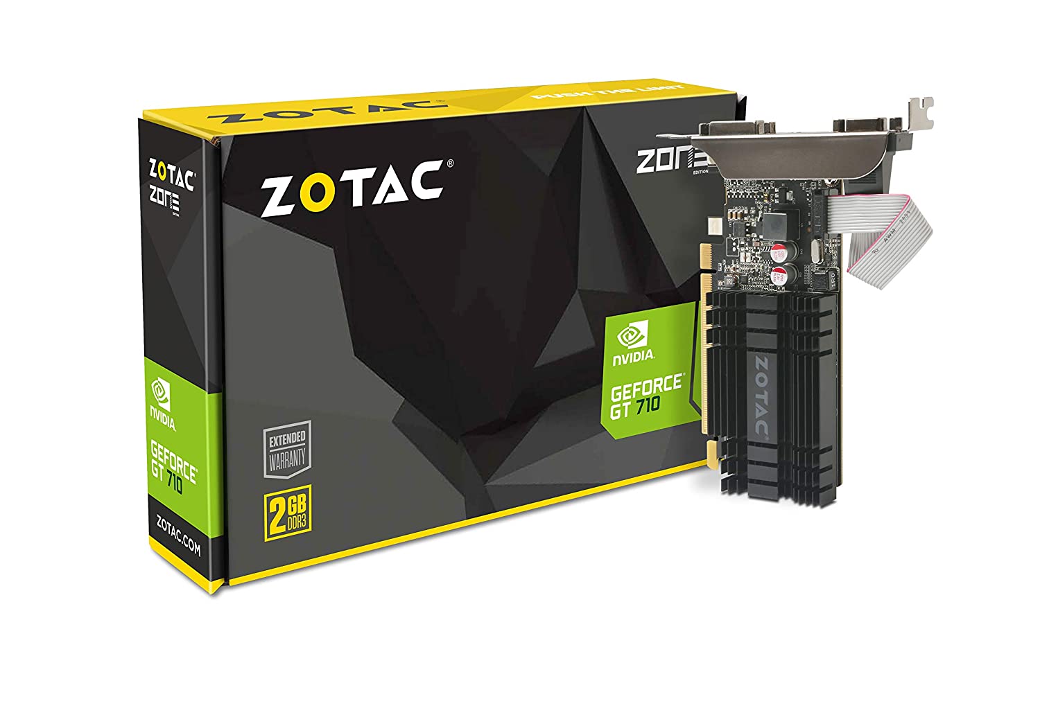 ZOTAC GeForce GT 710 2GB DDR3 Zone Edition Graphics Card with GeForce Experience