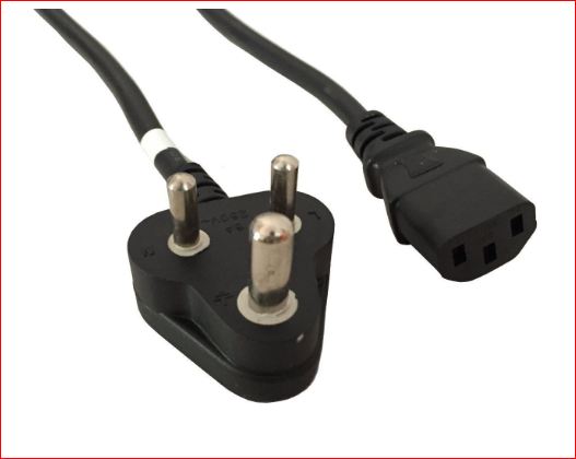 3 Pin Computer Desktop Power Cord Cable for Computer PC SMPS Printer Cable