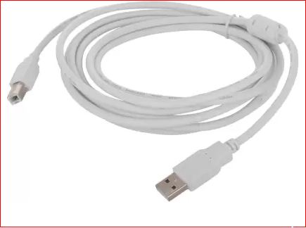 5 METER PRINTER CABLE 5 m Micro USB Cable  (Compatible with PRINTER AND PC, White, Black)